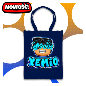 Torba XEMIO z niebieską grafiką postaci w stylu Roblox